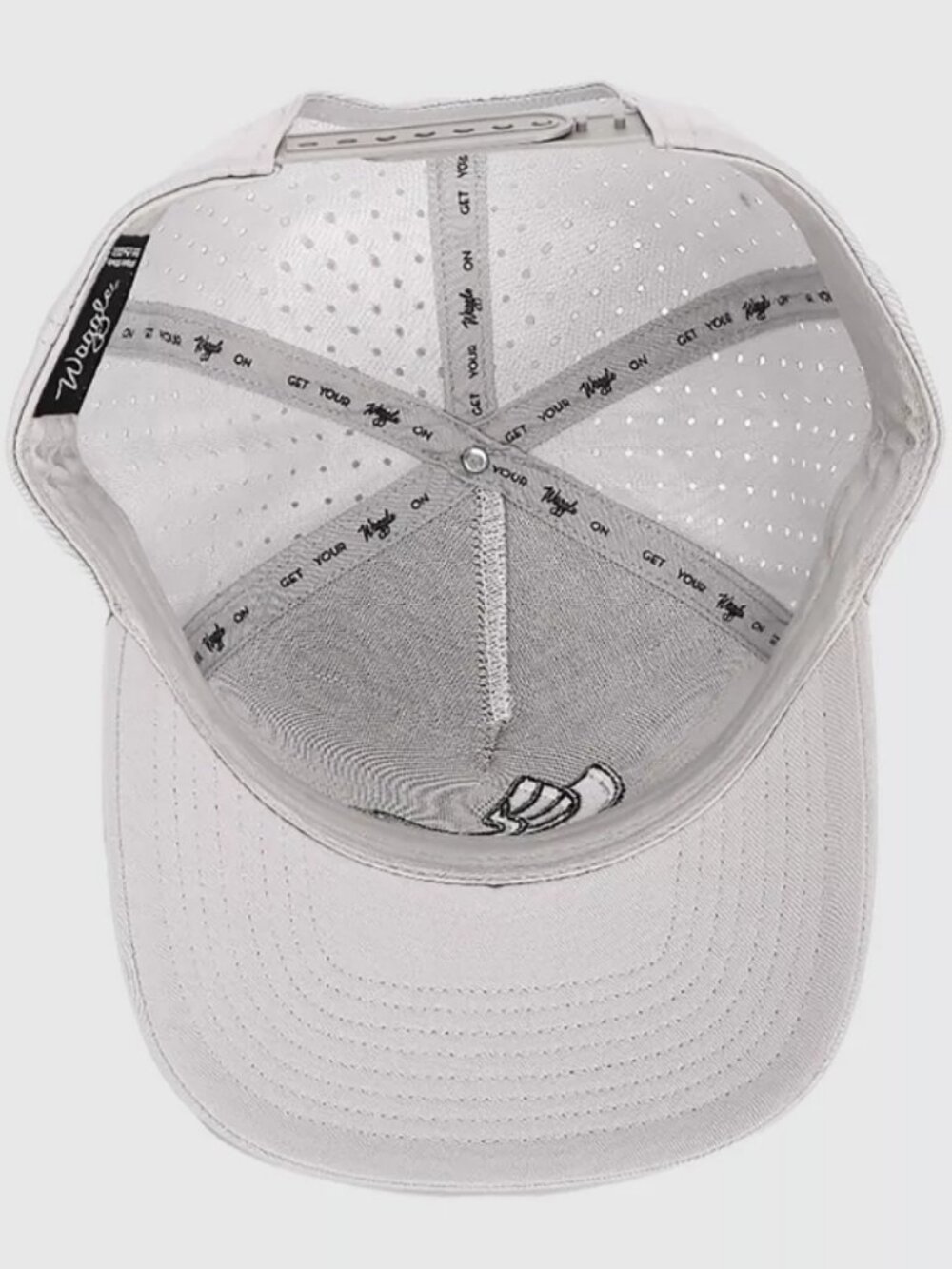 Waggle Hat Decoy: Light Gray Adult Animal Icon Trucker Style - Picture 4 of 6